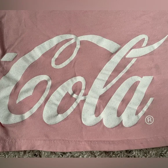 Coca-Cola Pink T-Shirt - Size XS - Oversized Fit - Picture 4 of 5